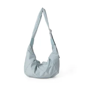 Sohiwoo Casual Solid Color Shoulder Bag Large Capacity All-Match Hobo Bag Minimalist Versatile Crossbody Bag