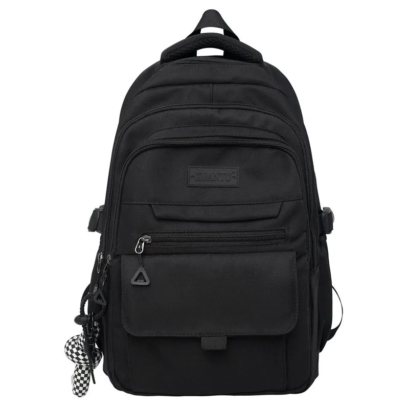 Sohiwoo Trendy Nylon School Backpack