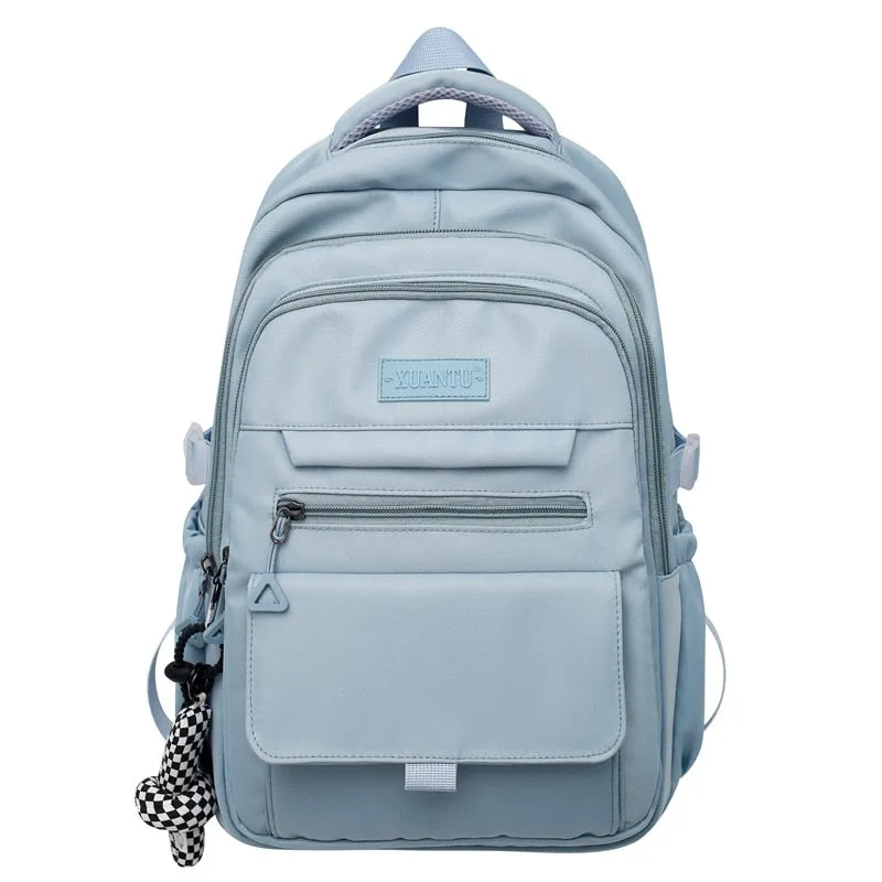 Sohiwoo Trendy Nylon School Backpack