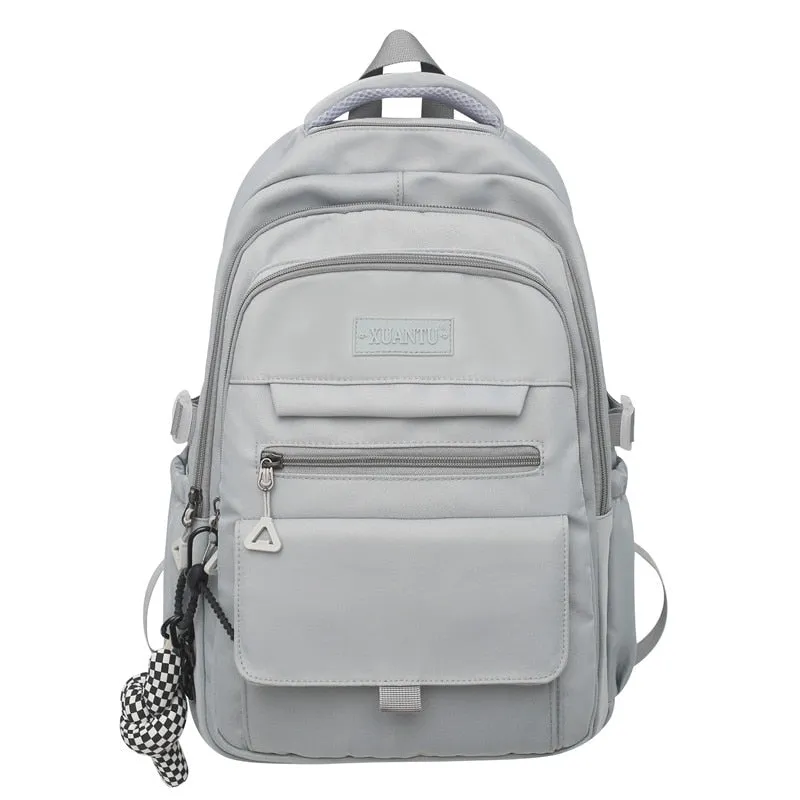 Sohiwoo Trendy Nylon School Backpack