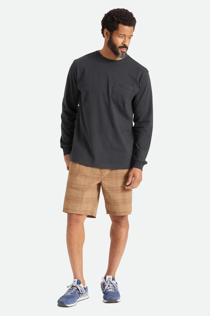 Steady Cinch Utility Short - Brown Houndstooth