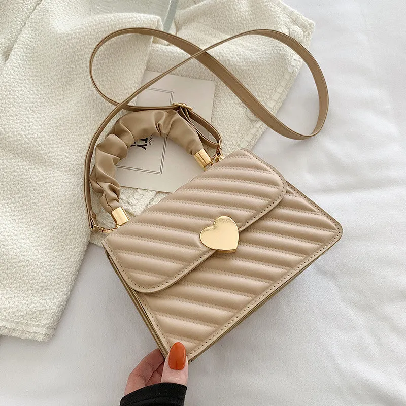 Stripes Heart Handbags/Sling Bags