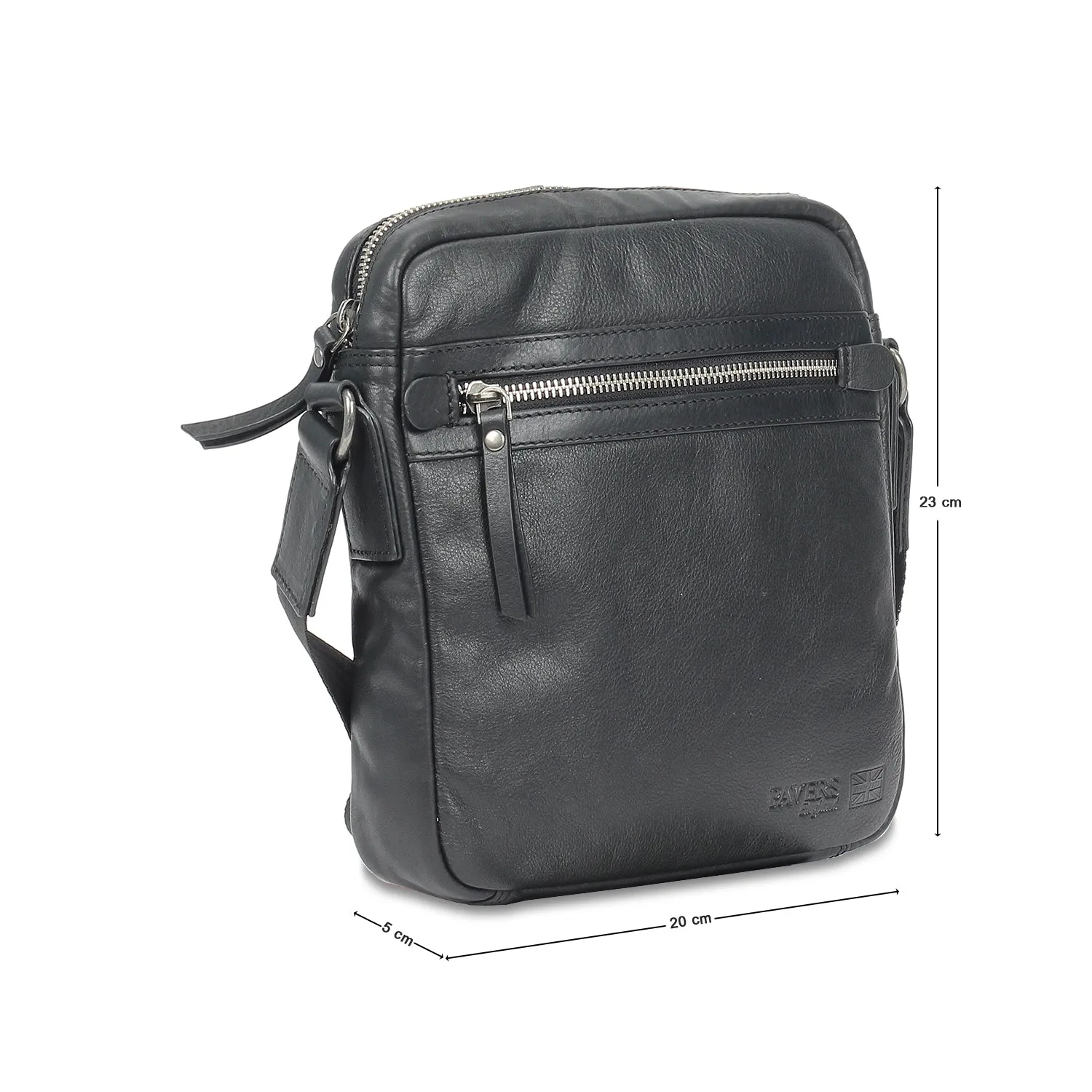 Stylish Messenger Bag - Black