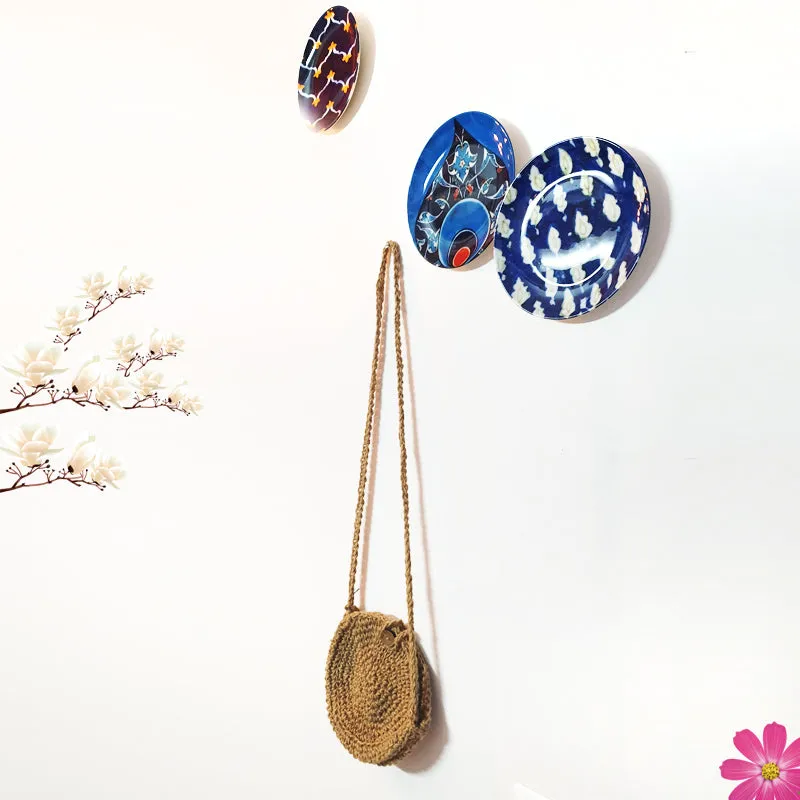 Stylish Round Jute Cross-Body Bag