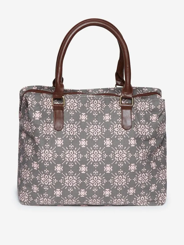 Westside Pink Ethnic Print Tote Bag