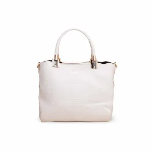 White Formal Handbag P36135