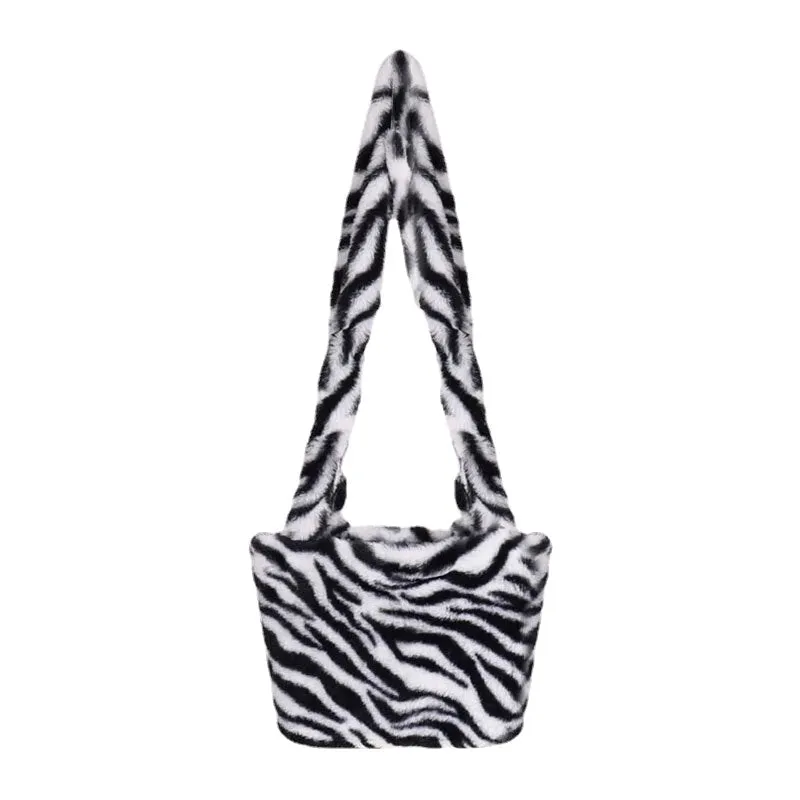 Women Felt Tie-dye Casual Fashion Soft Multi-carry Handbag Shoulder Bag Crossbody