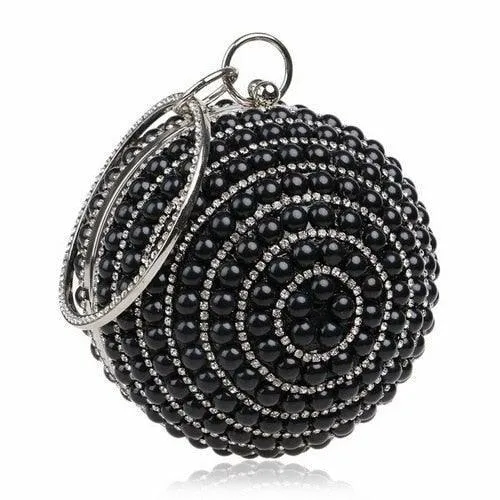 Women's Pearl Beaded Evening Bags  Pearl Beads Clutch Bags Handmade