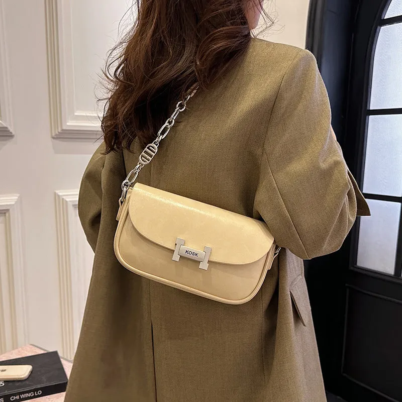 XIANGTUIBAO New Personalized Versatile Handbag Bags Women's Western Style High Sense Underarm Bag Niche PU Leather Textured One-Shoulder Bag Wholesale